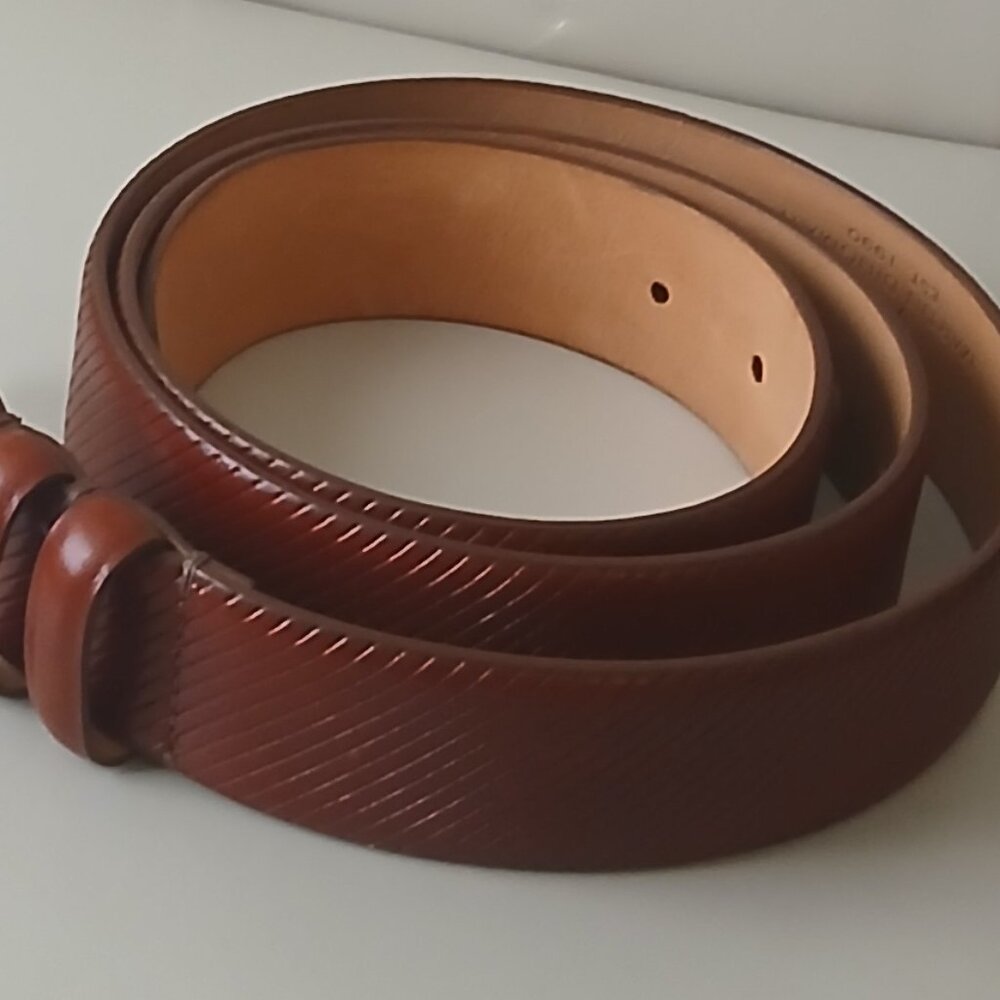 MARTIN DINGMAN italian saddle leather belt Size 38
